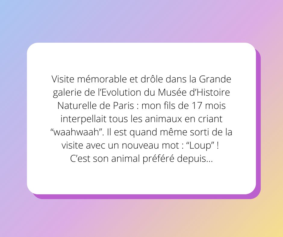 Après une semaine, vous êtes déjà près d’une centaine à nous avoir partagé un souvenir marquant lors d’une visite culturelle via #voshistoiresaumusée. 

Quel plaisir de se rappeler à quel point les lieux de visite nous font vivre de telles émotions 💛
