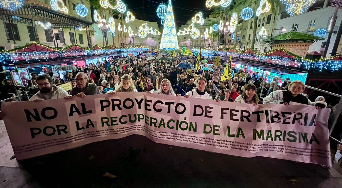 HuelvaTeMira's tweet photo. POR UNA MARISMA LIMPIA, SIN FOSFOYESOS: NO AL PROYECTO DE FERTIBERIA. 
SÍ A LA MARISMA, SÍ A LA VIDA
MANIFIESTO DEL 30 DE NOVIEMBRE DE 2022, HUELVA
(sigue 👇👇👇)
https://t.co/W39WLrMV7i https://t.co/NOwc3A9YCR