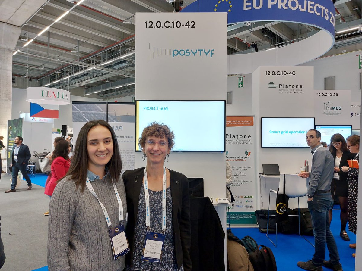 We are at <a href="/Enlit_Europe/">Enlit Europe</a>!
Coordinator and professor Bogdan Marinescu gave a presentation dedicated to <a href="/posytyf/">POSYTYF project</a> . during the EU projects Hub.
The presentation will be soon available on our website 😉