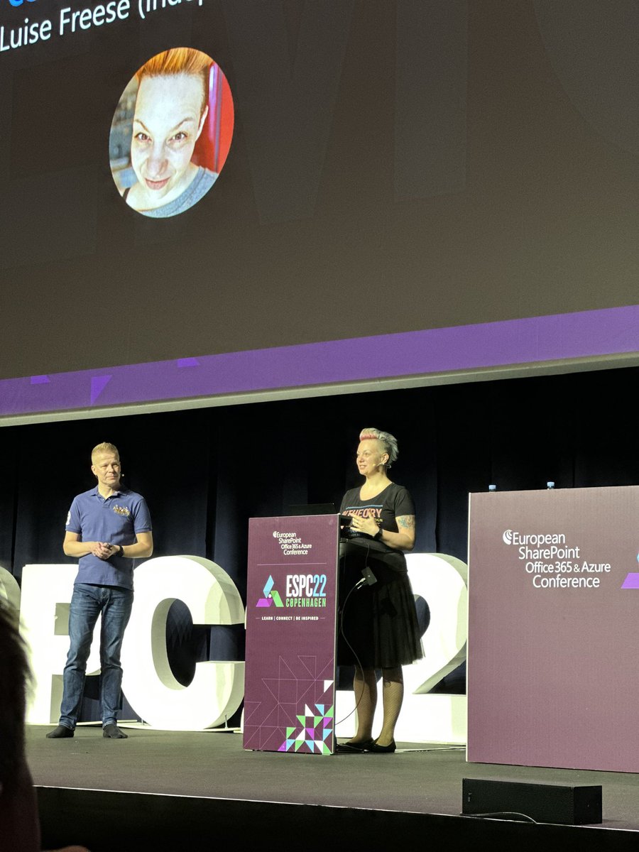 Princess on stage! And showing code! Her happy place