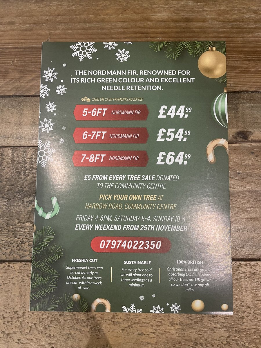 Sianharrison91's tweet photo. Xmas is here - don’t forget to pop by the Wollaton Community Centre Fri 3pm Sat 8-4pm or Sun 10-4pm to pick your tree 🌲 

If you pop by 1-4pm on Sat there is also a xmas market with free mulled wine and mince pies, the dementia choir singing carols and Santa 2-4pm with presents! https://t.co/oLU3FyhQlv