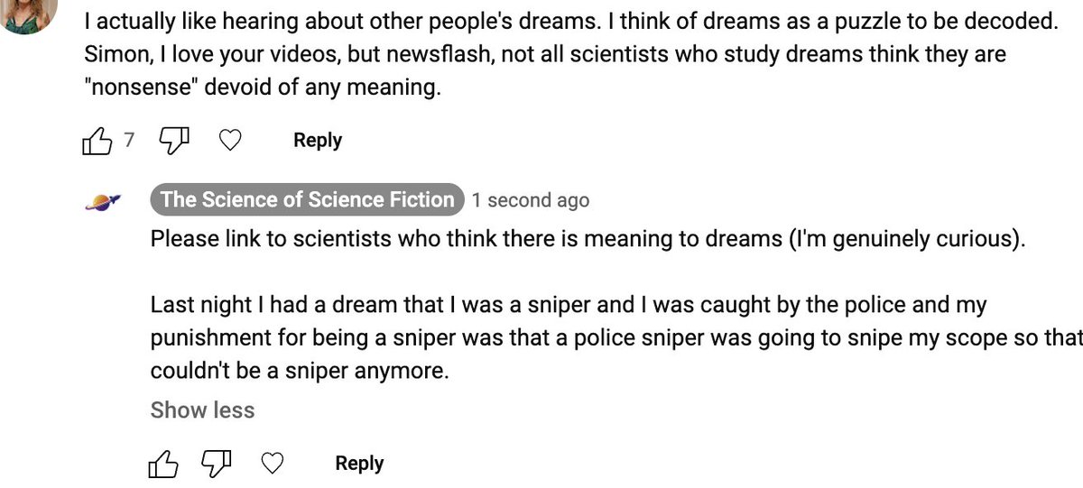 Simon Whistler on Twitter "What does this dream I had mean?"