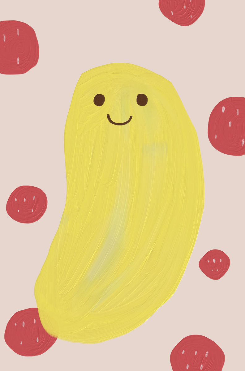 「しじみさん(d5xBxFD48mPqSjr)のかわいいバナナチャンのぬいぐるみと」|栗熊ひろよのイラスト