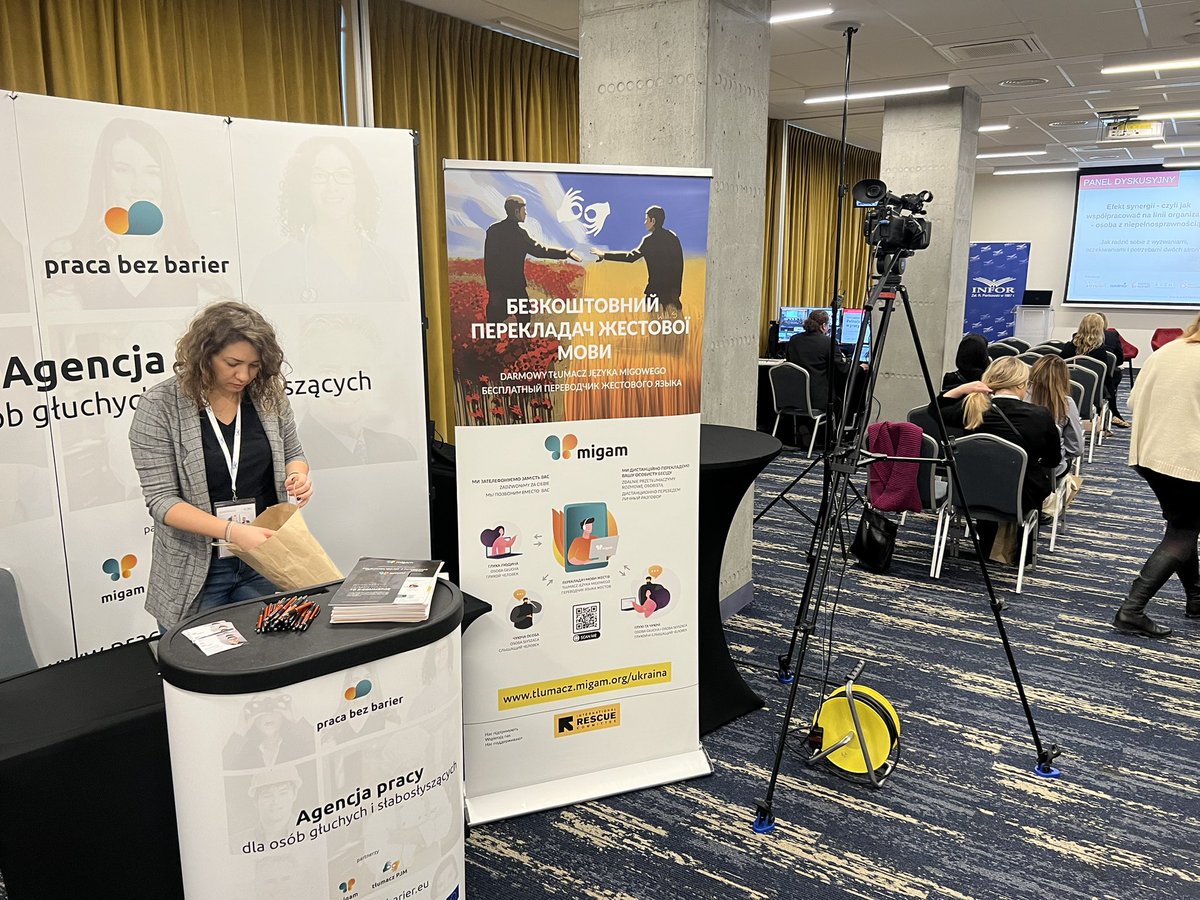 Migam oraz pracabezbarier.eu na konferencji <a href="/INFORPL/">INFOR.PL</a> Pełno(s)prawni w pracy zapraszamy do oglądania na żywo transmisji online app.transmisjeonline.pl/konferencjapel…