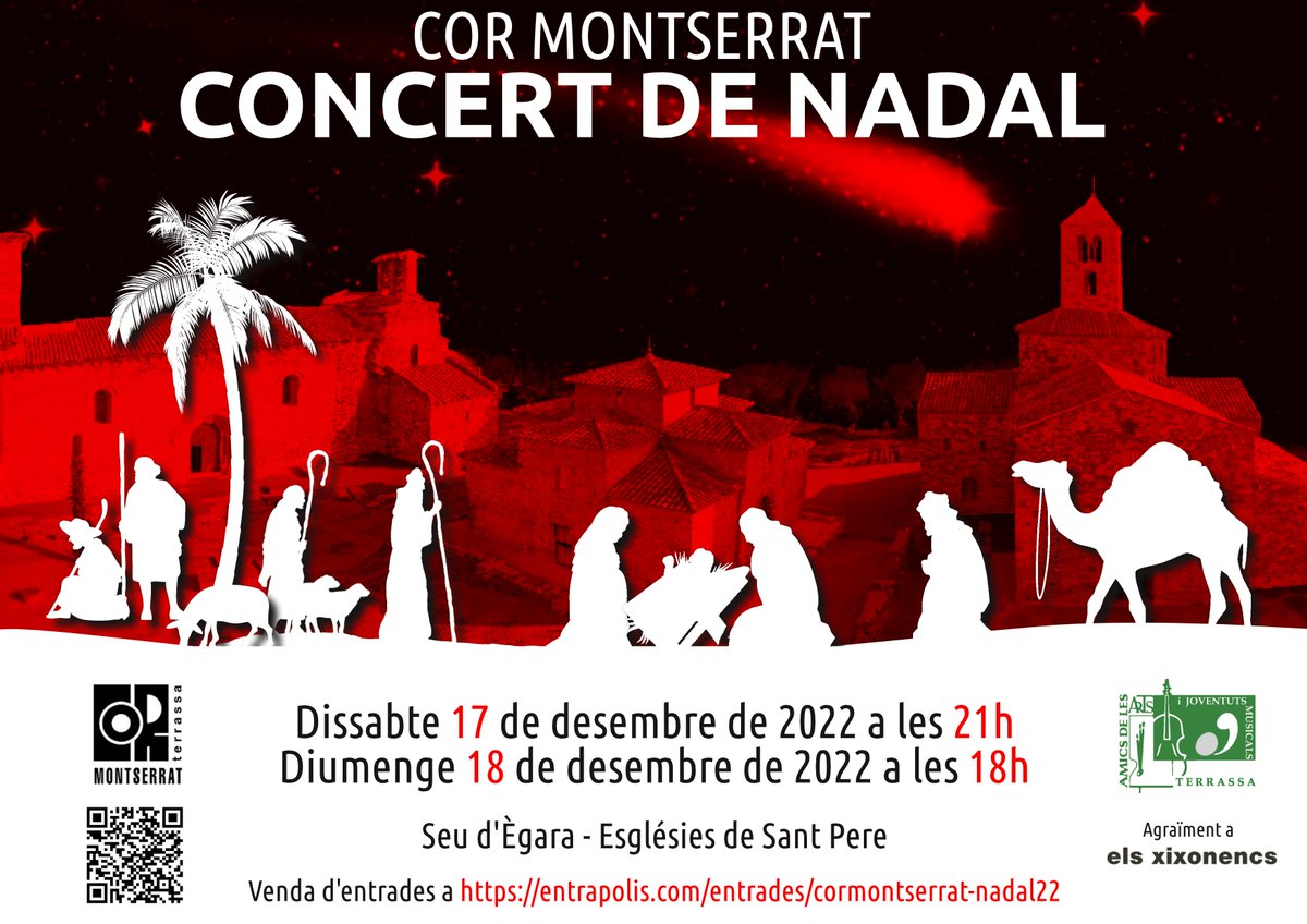 Ja podeu comprar entrades pel nostre #concert de #nadal 2022 !

entrapolis.com/entrades/cormo…