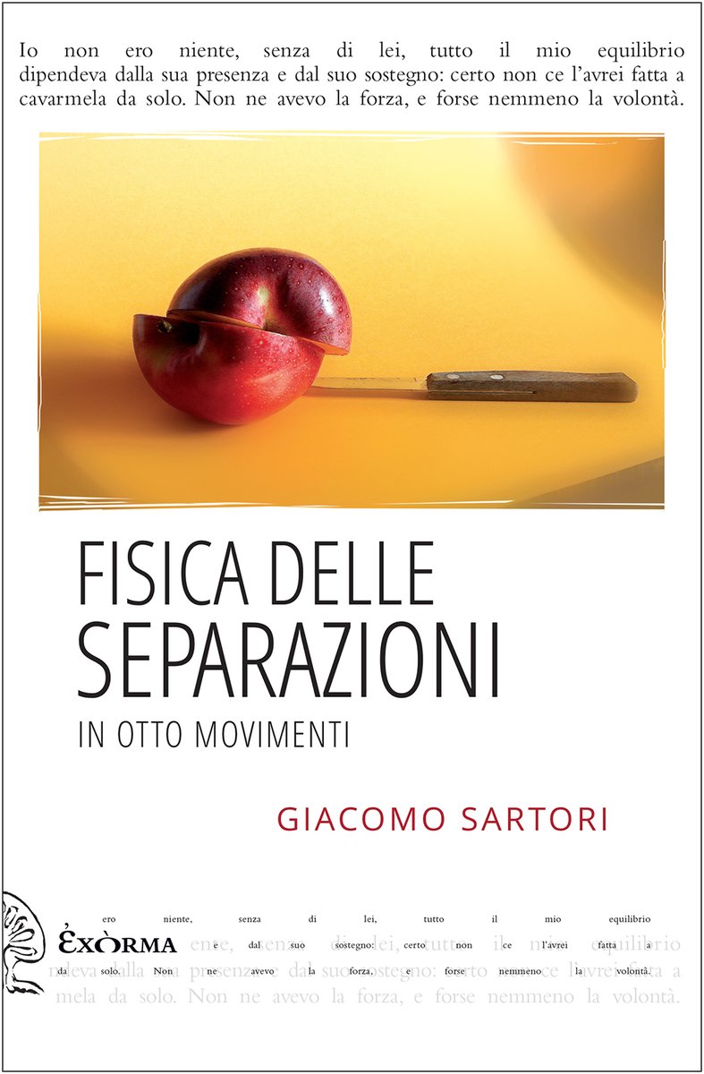 Allora  “Fisica delle separazioni” cos’è?

È un romanzo?

È un’opera musicale?

Entrambe le cose?

#Loscaffale di #Andrea 
#Giacomosartori <a href="/ExormaEdizioni/">Exòrma Edizioni</a> 
giudittalegge.it/2022/12/01/lo-…