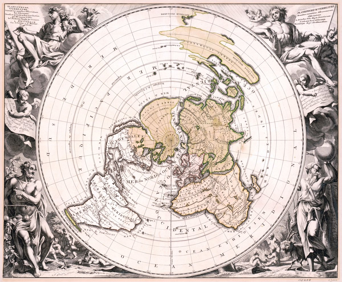 AndrewGloe's tweet photo. 1721 map of the world, centred on the North Pole

#oldmaps #maps 

https://t.co/RGaYF9XceS https://t.co/3Cb98aYqnX