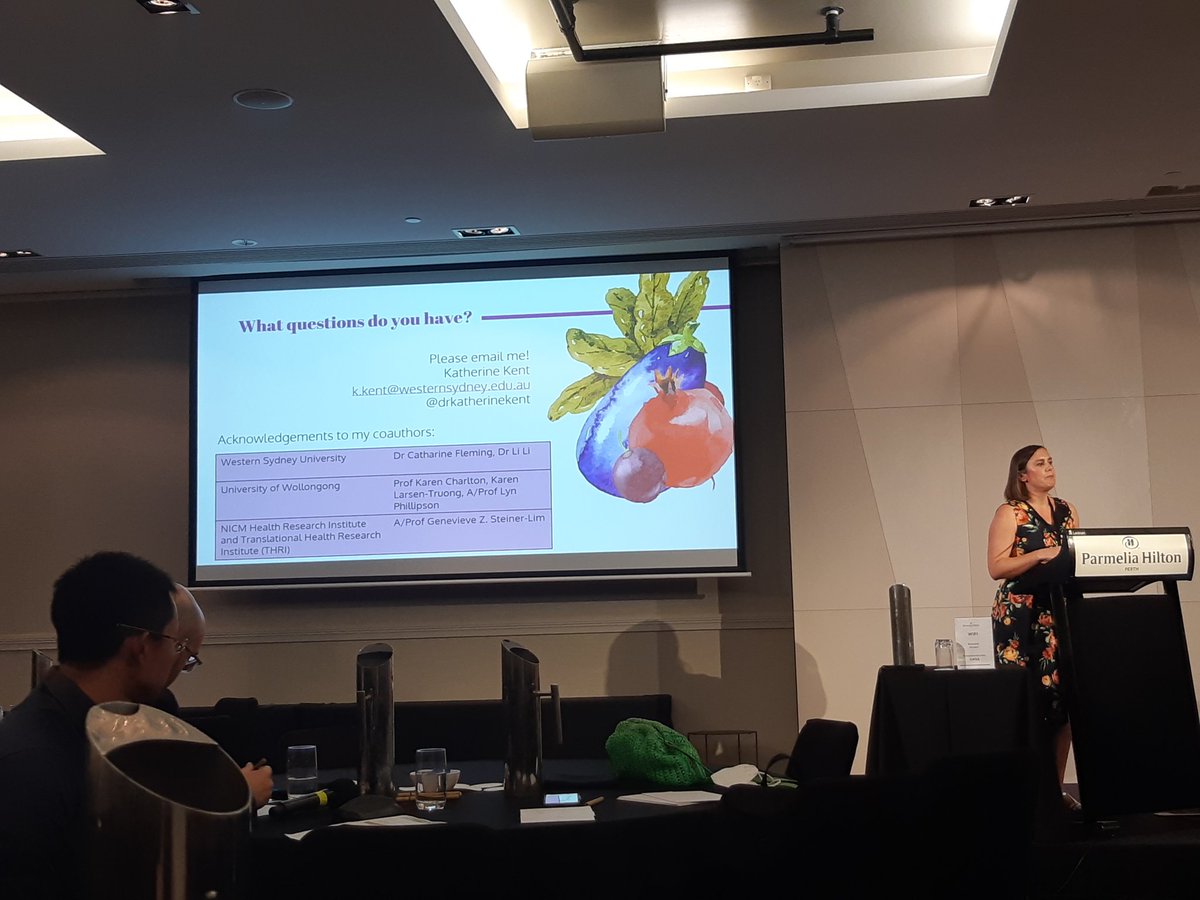 FODShopper's tweet photo. #Nutrition and #cognition Day 3 at @nutsocaus #Perth2022 #NSAus2022 conference. Key message: Eat more purple foods! 🍆🍇 #anthocyans https://t.co/XzalqHT09k