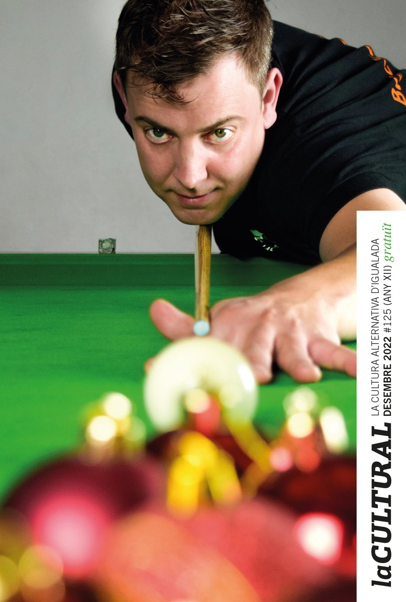 Saquem d’una bona tacada, per encetar l’agenda de desembre que ve molt apretada.
#ElsIgualadinsSomAixins #LaCulturalSemprePunktual #billar #snooker #nadalatresbandes