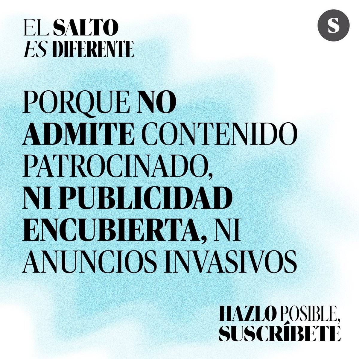 komun.org (@komunorg) on Twitter photo RT @ElSaltoDiario@mastodon.social
👉🏼El Salto es diferente porque cada semana rechazamos una cantidad indecente de ofertas de contenido patrocinado ¡Hazlo posible!
elsaltodiario.com/suscribirse/
mastodon.social/@ElSaltoDiario… RT @ElSaltoDiario@mastodon.social
👉🏼El Salto es diferente porque cada semana rechazamos una cantidad indecente de ofertas de contenido patrocinado ¡Hazlo posible!
elsaltodiario.com/suscribirse/
mastodon.social/@ElSaltoDiario…