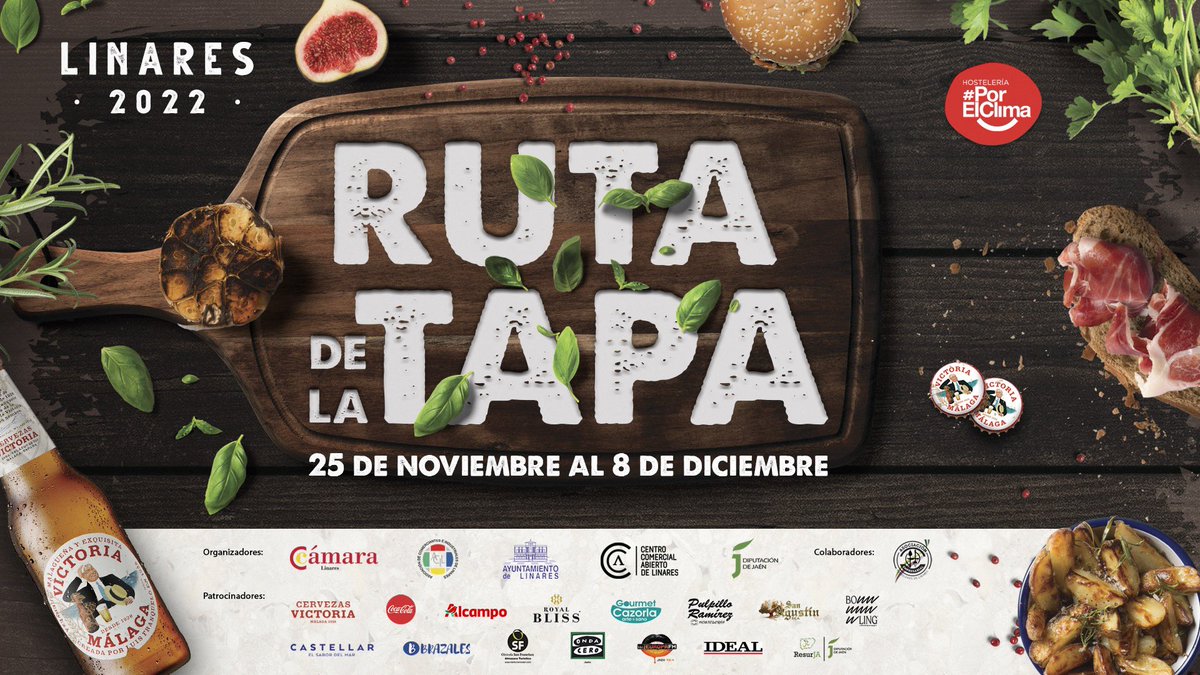 Disfruta de la #eutadelatapalinares hasta el 8 de diciembre. Descarga la App de la Ruta en iOS o Android para disfrutar de deliciosos regalos!!! 

<a href="/aytolinares/">Ayuntamiento de Linares</a> <a href="/AcilCca/">ACIL</a> <a href="/dipujaen/">Diputación de Jaén</a> <a href="/CervezaVictoria/">Cervezas Victoria</a> <a href="/royalbliss/">Royal Bliss</a> <a href="/alcampo/">Alcampo</a> <a href="/GourmetCazorla/">Gourmet Cazorla</a> <a href="/OndaCeroJaen/">Onda Cero Jaén</a> <a href="/ideal_jaen/">ideal_jaen</a> <a href="/EuropafmJaen/">Europa FM Jaén</a>