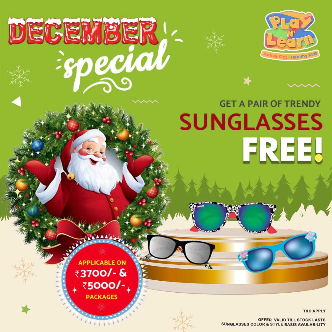 TheGVKone's tweet image. Look at December through the funky new frame! 

Visit Play 'N' Learn at #GVKOne and gab a pair of cool sunglasses on ₹3700 &amp;amp; ₹5000 packs starting 1st Dec – Till Stock Lasts!

#DecOffer #Offer #KidsOffer #Indoorplayarea #Ballpool #InstaKids #MomInfluencer #shopping #mall
