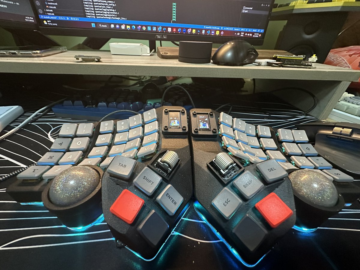 freznel on Twitter "ScyallaBallz Rev2. Modified the BastardKB flex pcbs to Choc V1