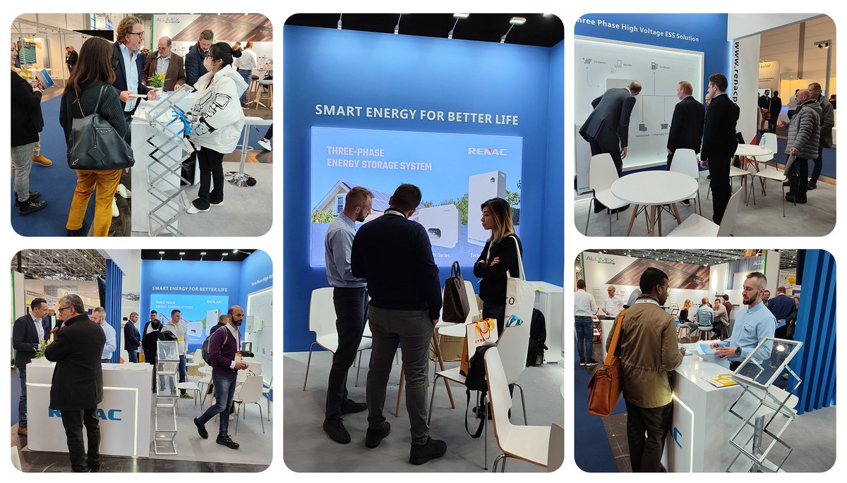 RenacPower's tweet photo. #Renac had a fantastic time meeting all the friends and partners in Germany. Don’t miss the chance to explore Renac ESS solutions in person on the last day at # SolarSolutionsDüsseldorf2022.
#Renac #Solar #Inverters #EnergyStorageSystems #Exhibition #RenewableEnergy https://t.co/Y3KP9FWfj2
