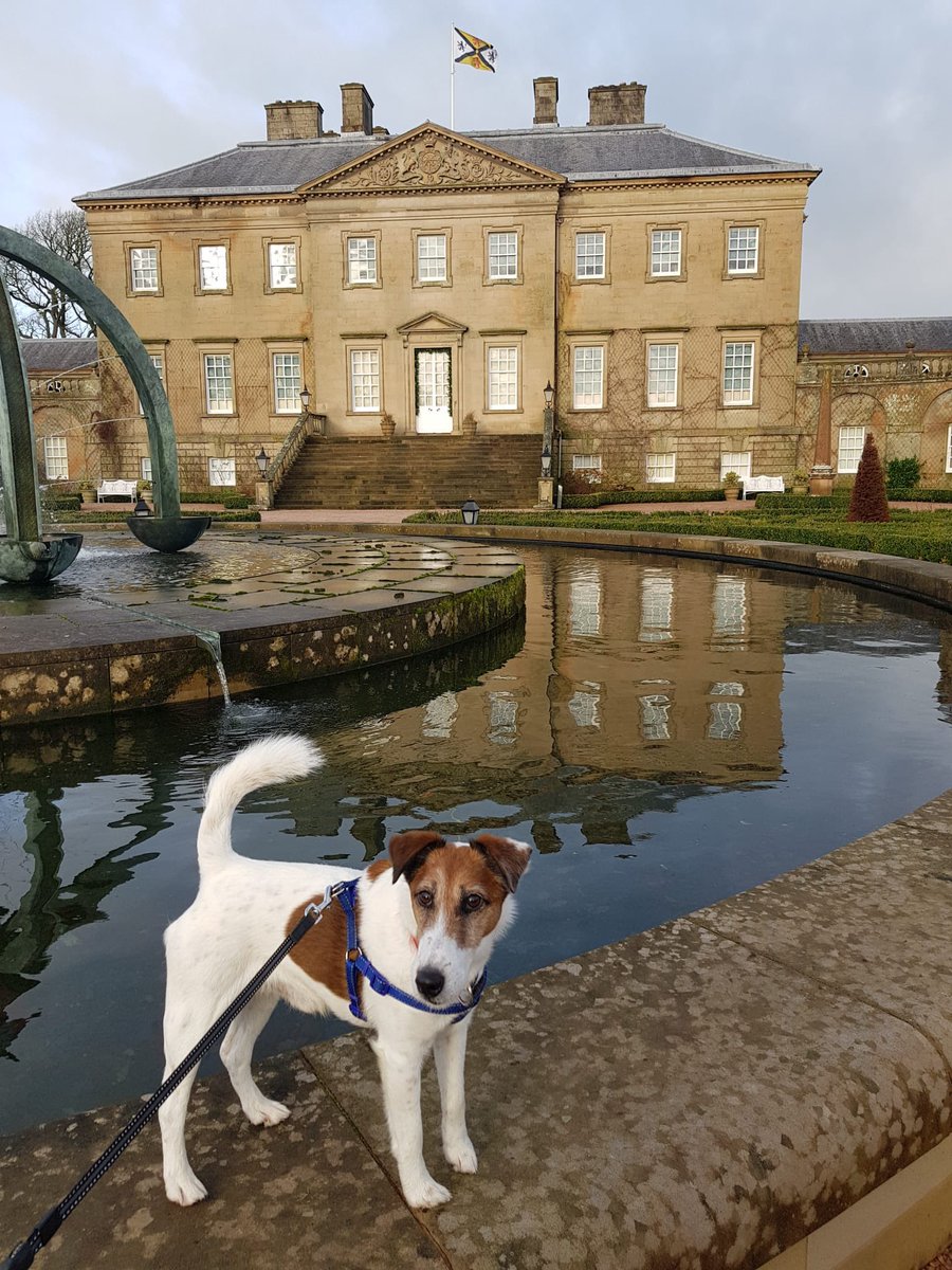 Rupert at  #DumfriesHouse. As an architectural historian, the fountain before the house grates terribly. It is, I feel, disrespectful to the aesthetic of the second generation neo-Palladian Archiecture - an early Adam office masterpiece - which does not need such frippery.