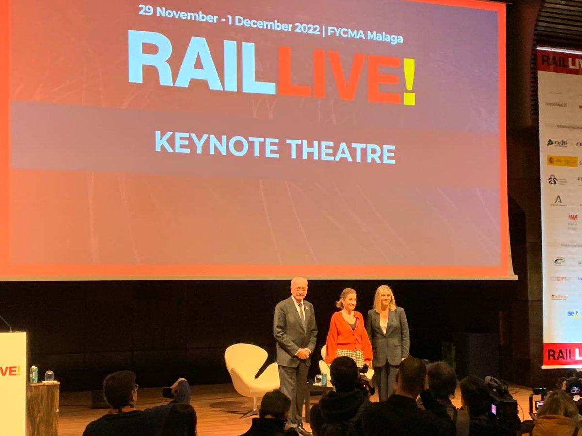 HITRail's tweet photo. Hit Rail is currently attending @RailLive_Malaga, along with 2000 delegates and 60 exhibitors. We're encouraged to hear about the ongoing push towards decarbonization and modal shift, and will support these efforts wherever we can #RailLiveMalaga #RailLive22 https://t.co/GWFbjeUJkF