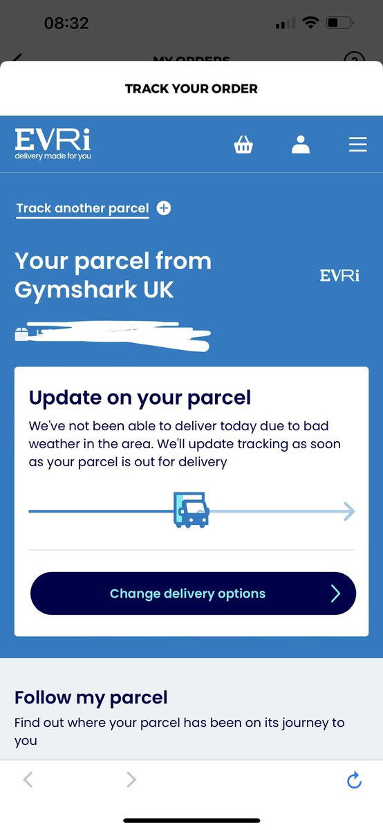 MeganKane1998's tweet photo. I have a bad feeling I’m never going to get my parcel. It’s just been bloody raining #Evri @Gymshark https://t.co/CqmbX4aRlU