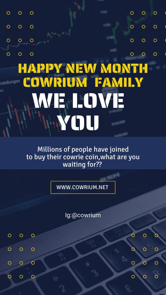 cowrium's tweet photo. It’s a new month,it’s December,

You know the phrase ‘time waits for no man’?
Well,Cowrium also waits for no one,but  you can still join the moving train,Cowrium is the first of its kind,Cowrium is the future…

Happy new month.

#newmonth #cowrium #cryptocurrency https://t.co/pcQtNONomN