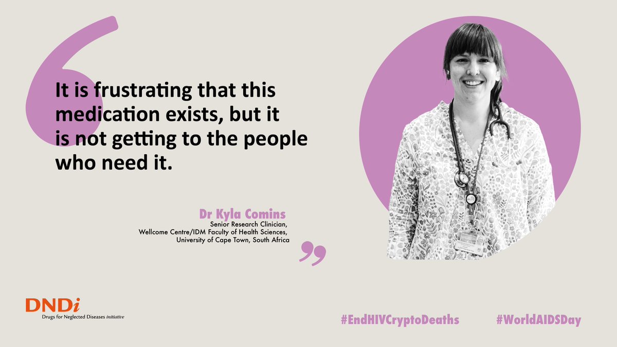 Cryptococcal meningitis is a fungal infection that is a major cause of illness and death in people with advanced #HIV. But most people do not have access to a critical drug for treatment. We need better #access2meds!

#WorldAIDSDay #EndHIVCryptoDeaths