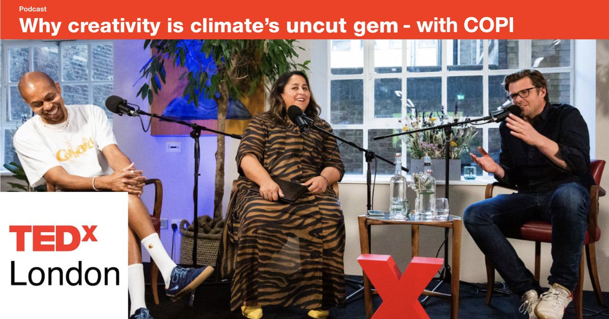Click the link in our bio to hear the recent <a href="/tedxlondon/">TEDxLondon</a> #climatecuriouspod with COPI founder Humphrey Milles discussing all things #airpollution #creativity #ClimateCrisis &amp; how we can fix all the world’s ills one campaign at a time.. we just need to get on with it!