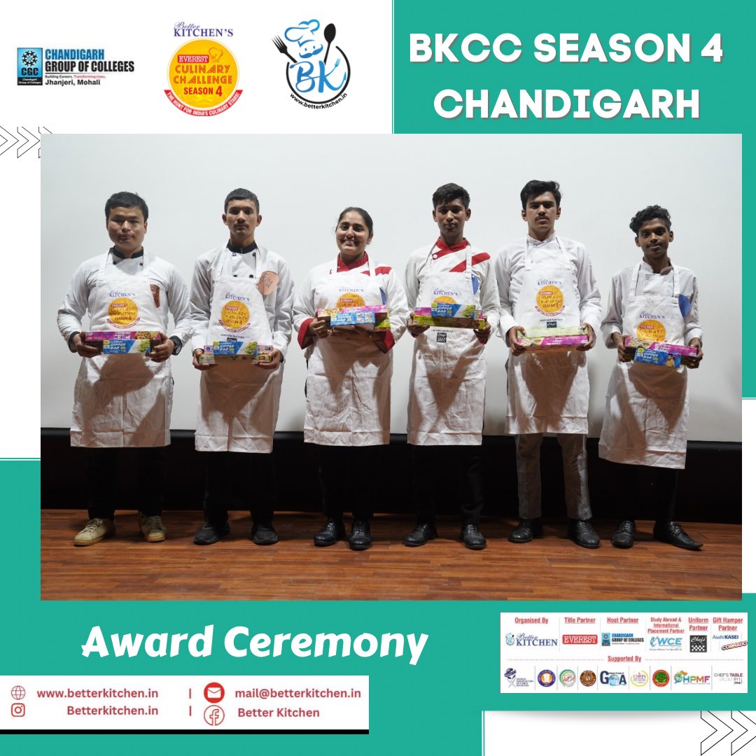 #BetterKitchen Culinary Challenge Award #Ceremony in city Chandigarh #everestbkcc #season4 #round2 #culinaryskills #culinarystudents #challenge #talenthunt