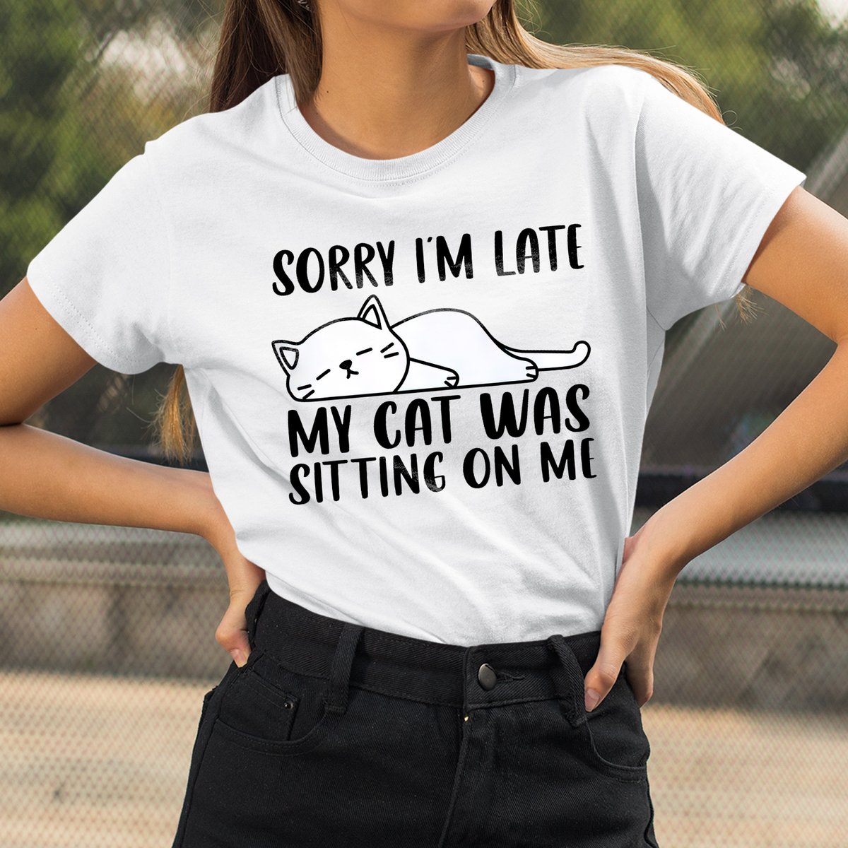 lkhproduction's tweet image. A perfect gift for cat lovers 💝 
Order here: bluezshirt.com/sorry-i-m-late…