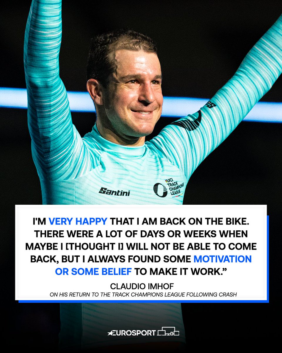 In March Claudio Imhof thought he would never ride again following horrendous crash...

⏩ To December and he is currently leading the Track Champions League endurance standings!👏😍

<a href="/ClaudioImhof/">Claudio Imhof</a> | <a href="/UCITCL/">UCI Track Champions League</a> | #UCITCL