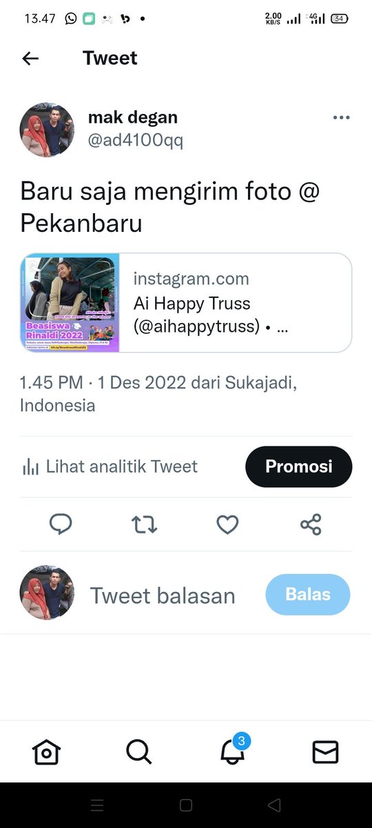 Aku juliend Kiky viansha sudah mendaftar #BeasiswaRinaldi2022 semoga ini menjadi langkah awal kesuksesanku.terima kasih kak <a href="/ni_rinaldi/">Rinaldi Nur Ibrahim</a> sudah membuat beasiswa ini,semoga ini bisa memberikan banyak dampak positif untuk kita semua#bukamimpi#beasiswarinaldi