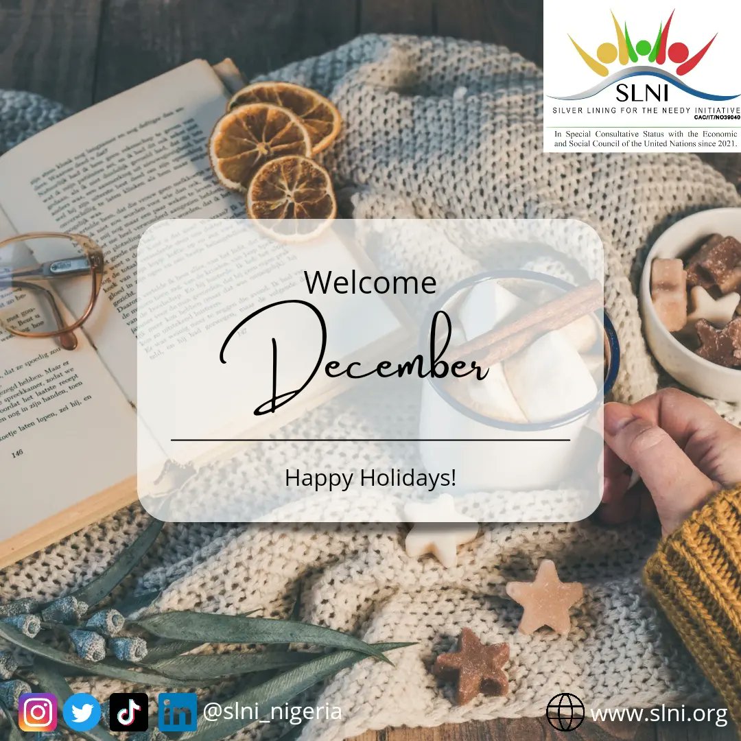 SLNIng's tweet photo. Silver lining for the needy initiative is wishing you the most beautiful things in this new month as you aspire for the hope of God. May you be loved by everyone.
#SLNIng
#December
#newmonth https://t.co/fhPg6MReZs