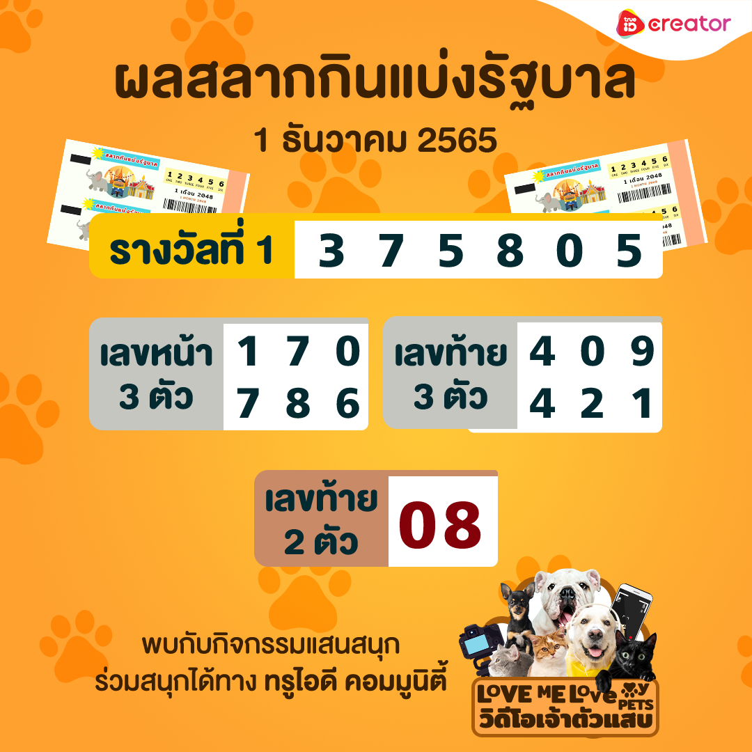 TrueIDCreator's tweet photo. สลากกินแบ่งรัฐบาล งวดวันที่ 1 ธันวาคม 65

ชวนเหล่าทาสหมา ทาสแมว ถ่ายคลิปวิดีโอเจ้าตัวแสบของคุณ
📢 ร่วมโหวตได้ที่นี่ : https://t.co/80AutNREhp
📌 ตั้งแต่วันที่ 16 พ.ย. 65 ถึง 4 ธ.ค. 65

#TrueIDCreator #ตรวจหวย #คอหวย #หวยรัฐบาล #หวยงวดนี้ #หวยเด็ดงวดนี้ #หวยไทย #หวย #หวยไทย https://t.co/cezrCtBK8j