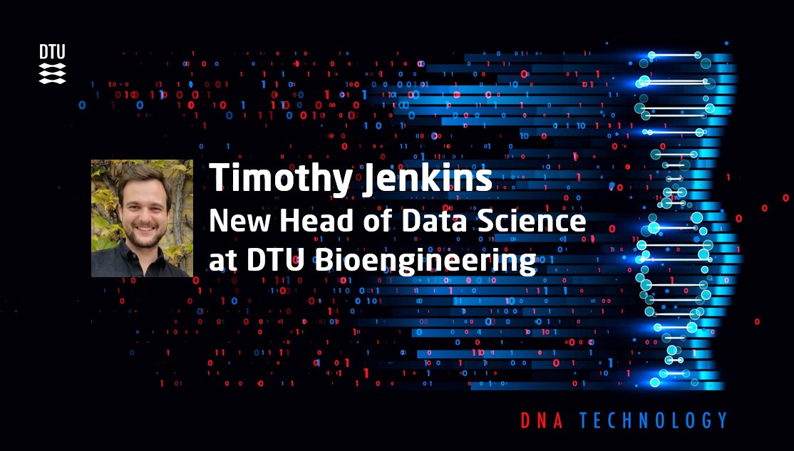 Congrats to @TimothyPJenkins on his new position as Head of Data Science at DTU Bioengineering. Tim will head our new Data Science Initiative which will allow us to develop the area and capitalize on the many data driven activities at DTU Bioengineering 👇 linkedin.com/feed/update/ur…