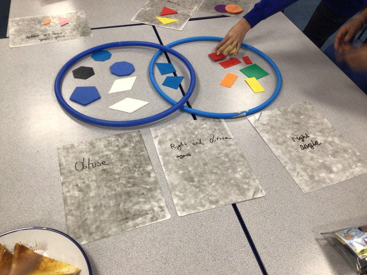 Rowlatts_TMET's tweet photo. Year 5 are sorting shapes this morning with their own Venn diagrams #MorningTask #RMPAMaths #Creativity #Collaboration https://t.co/VzJJPqqk0q
