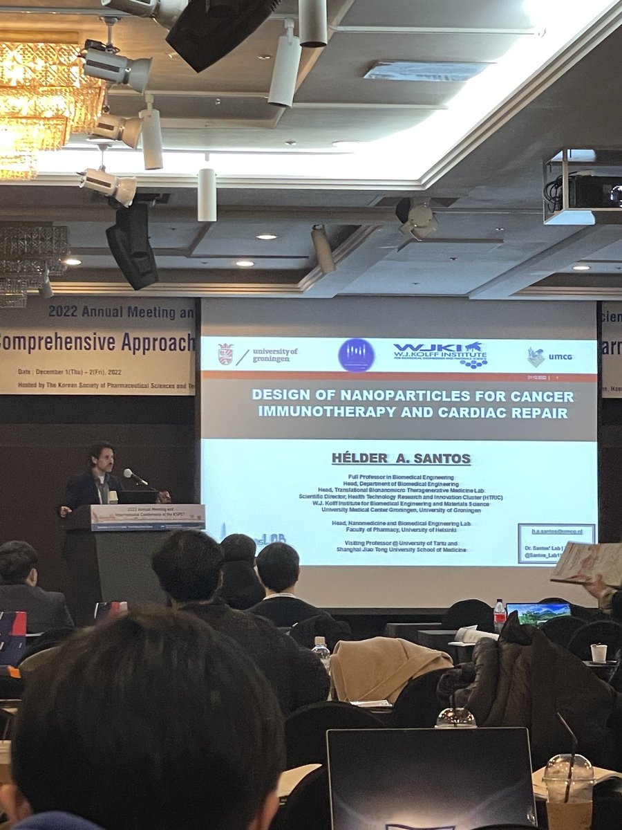 KoreaCRS's tweet photo. Amazing second section with 3 great invited speakers! @KoreaCRS #KSPST2022 @Santos_Lab15 @pgdecuzzi @ProfAWBasit https://t.co/6BteWfKBue