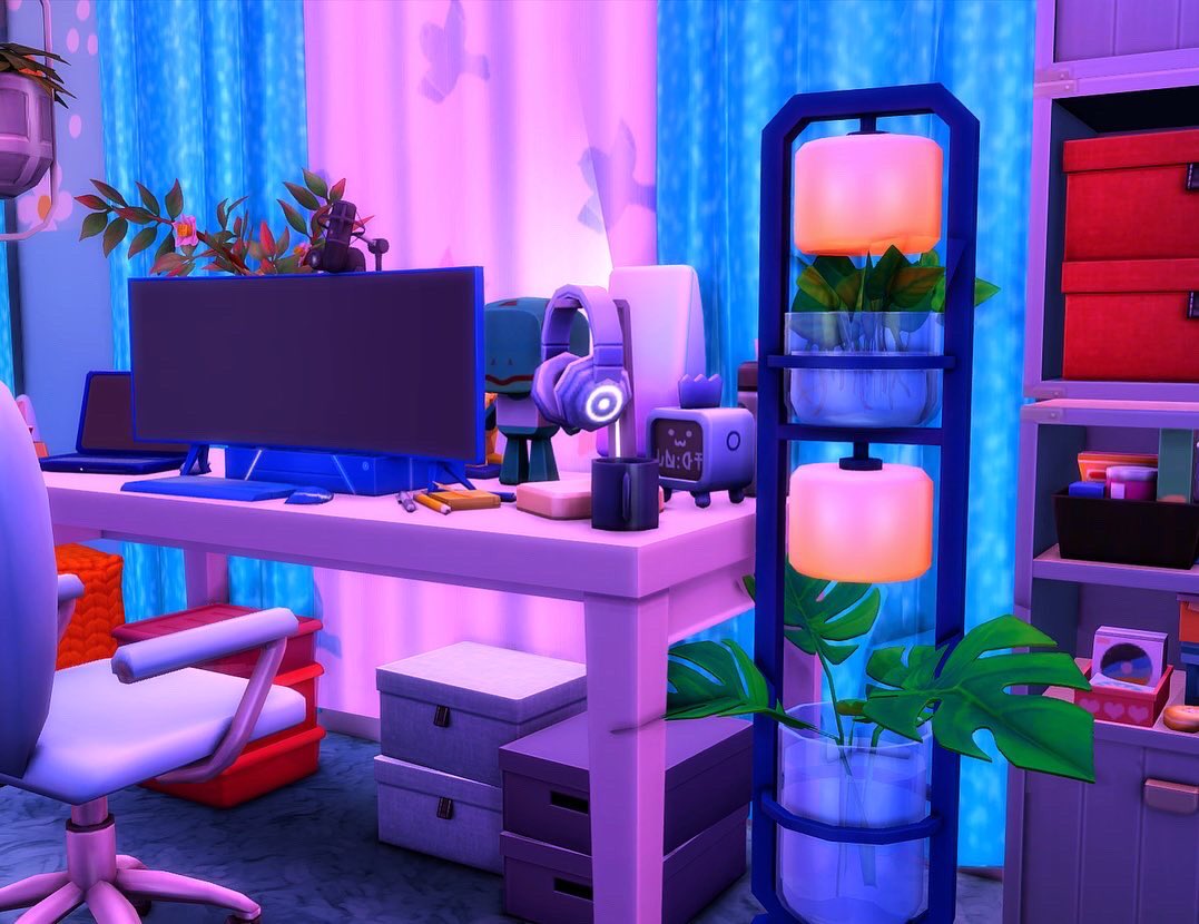 LunaJoy_Builds's tweet photo. The interior of my Twitch Streamers Home with the new kits #pastelpopkit and #everydayclutterkit 👾🌸
Speed Build Here: https://t.co/oKCNwqgpTc ☺️
#TheSims4 @TheSims #ShowUsYourBuilds #twitchgirls https://t.co/xrBjkj0IRZ