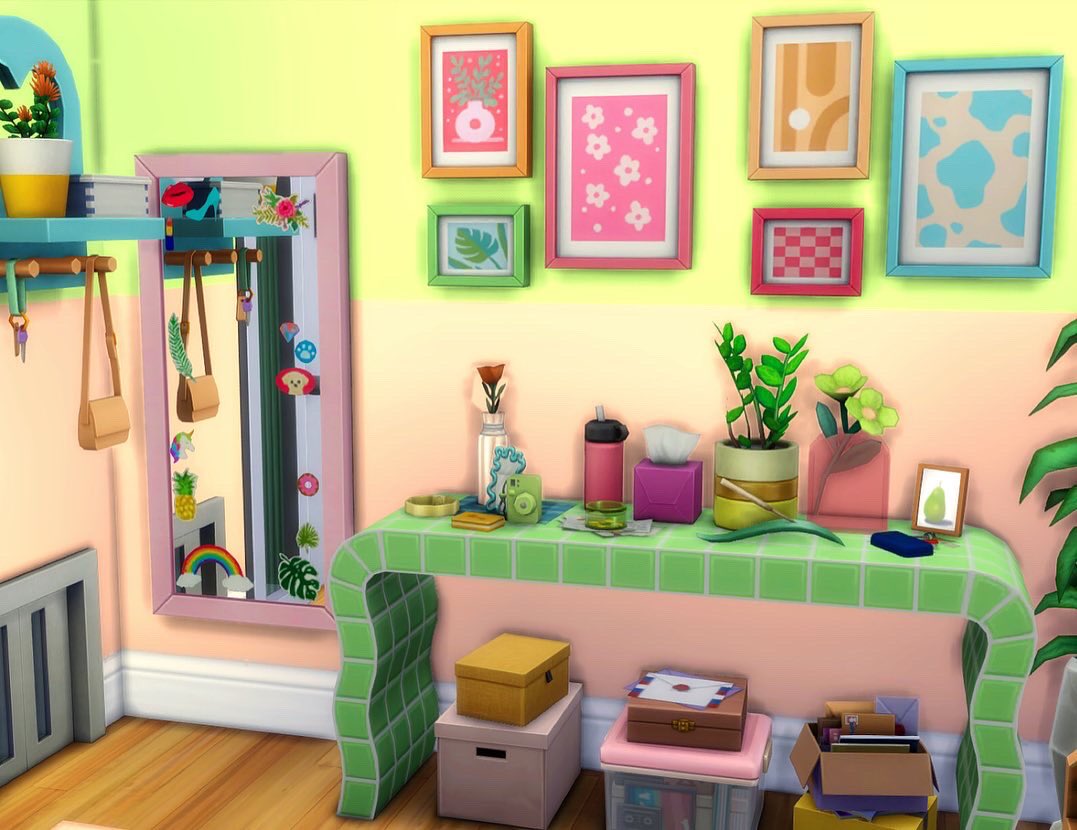 LunaJoy_Builds's tweet photo. The interior of my Twitch Streamers Home with the new kits #pastelpopkit and #everydayclutterkit 👾🌸
Speed Build Here: https://t.co/oKCNwqgpTc ☺️
#TheSims4 @TheSims #ShowUsYourBuilds #twitchgirls https://t.co/xrBjkj0IRZ