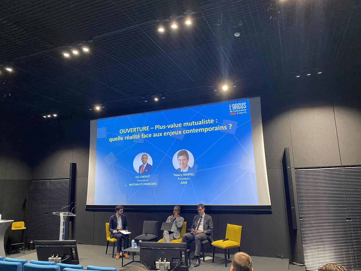 groupe_MACSF's tweet image. Les rencontres mutuelles organisées par @EvenementsARGUS commence. Présence de plusieurs personnalités du monde mutualiste. @AAMutualistes @mutualite_fr 
Stéphane Dessirier DG #MACSF prendra la parole à 11h15 lors d’une table ronde sur l’avenir des mutuelles.