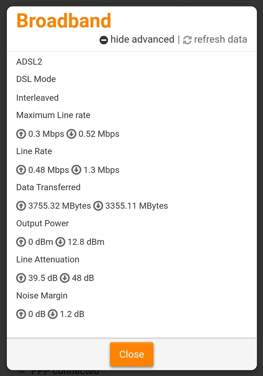 PineappleNinja's tweet photo. @TPG_Telecom I understand nbn are useless and have just given up on connecting the last few houses on my street, but can you at least advocate for your customers to get a decent ADSL2 connection? Less than 1mbs is untenable, your app can't even run a speed test to log an incident https://t.co/L3vRoIbbJr