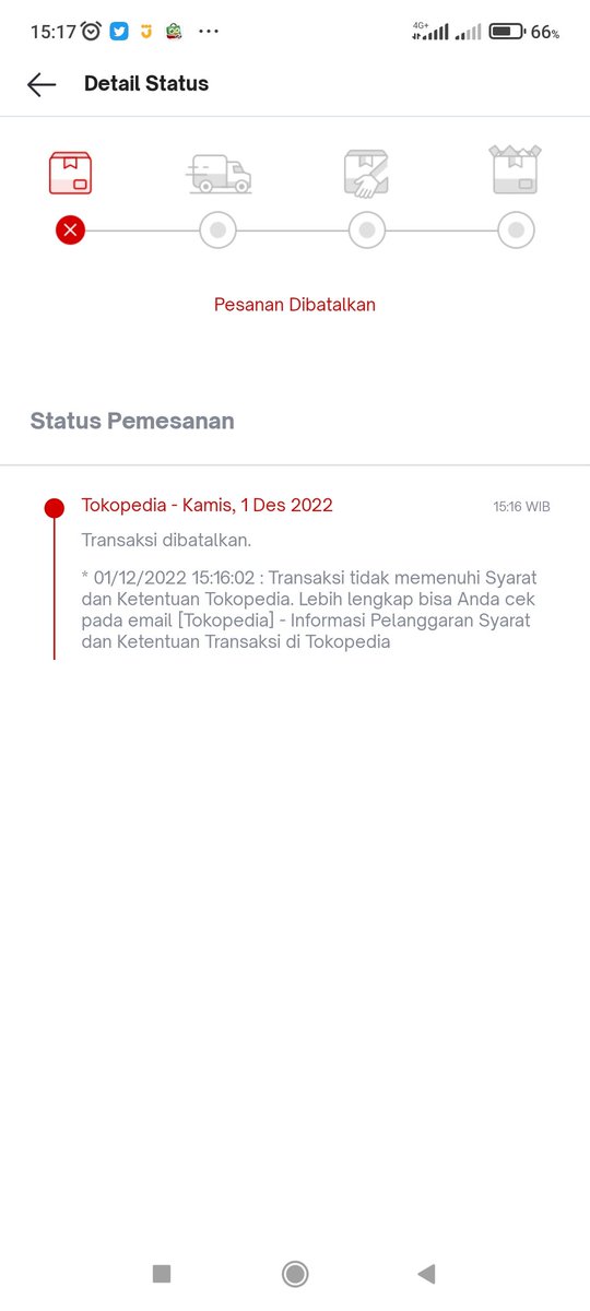 fjarbudy's tweet photo. Apakah Tokopedia sedang error? Dari tadi mau beli barang selalu gagal sampe 3x di toko yg beda :)) @tokopedia @TokopediaCare https://t.co/Zj9f53Xyrx