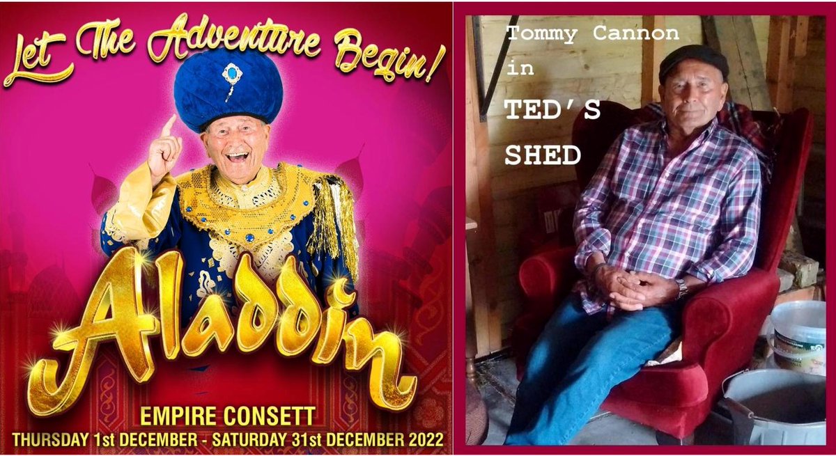Sending good luck wishes to #SuPollard &amp; <a href="/TheTommyCannon/">Tommy Cannon</a> who are in panto this month. Both starred in short films with us. We're big panto fans here. Do support local pantos and Christmas shows if you can - and get infected by some seasonal magic! #Itsbehindyou