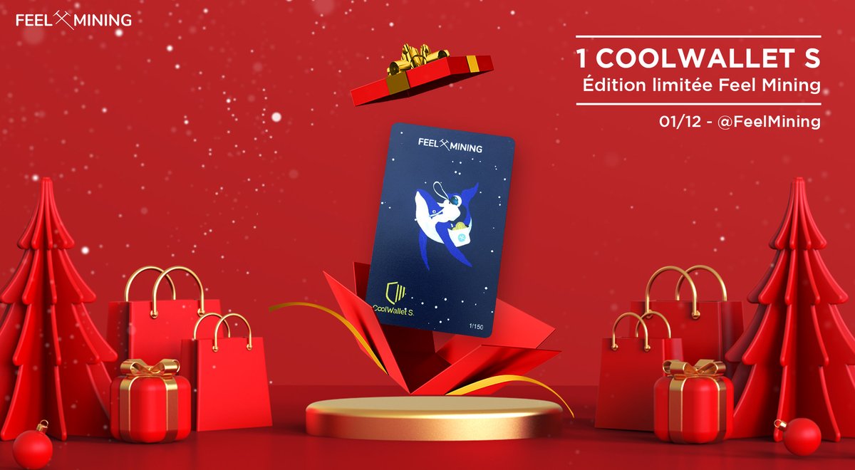 [1/24] C'est parti pour 24 jours de 🎁  !

On ouvre le bal avec un <a href="/coolwallet/">CoolWallet</a> S en édition limitée Feel Mining.

➡ En quelle année les premiers #BTC ont-ils vu le jour ?

✅ Follow <a href="/FeelMining/">Feel Mining ⛏</a>
✅ Like &amp; RT
✅ Réponds à la question

Bonne chance ! 🍀
TAS à 22h

#giveaway #crypto