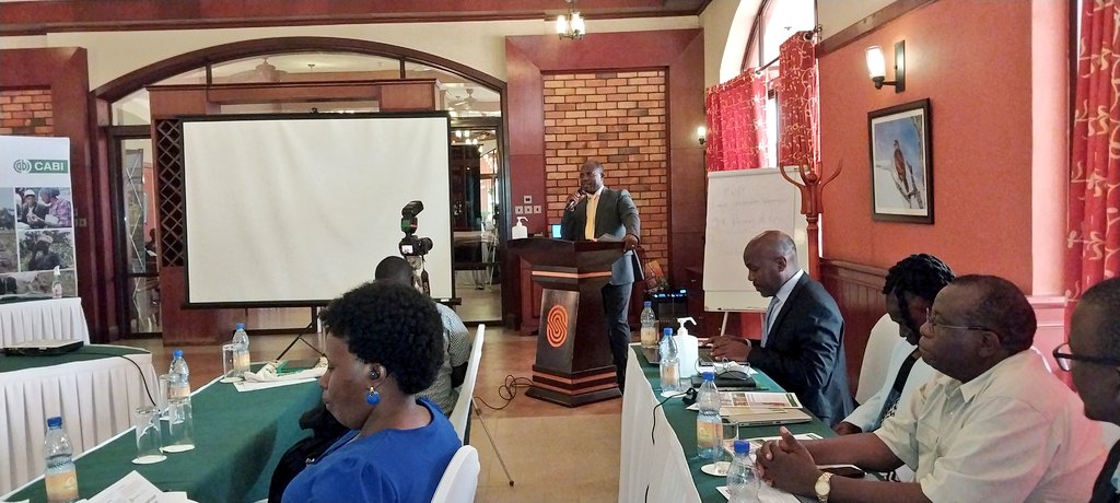 I feel honoured to officiate join hands with <a href="/CABI_News/">CABI</a> a partner who has consistently demonstrated commitment to improving the livelihoods of Ugandans through primarily providing science-based and practical solutions to plant health problems.