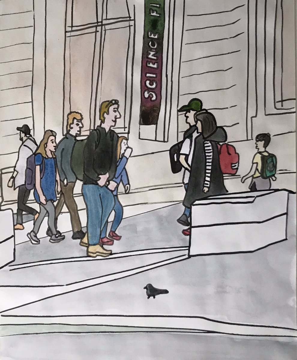 frankkiely's tweet photo. Today’s #sketch from 19/11/22 is #figures outside the #sciencemuseum #ExhibitionRoad #Albertopolis #London #SW7
#watercolour #watercolor #painting
#Acrylic #Marker #Pen on paper + #drawing
More sketches
https://t.co/omuzl9NfxA https://t.co/yYovNkHBAp