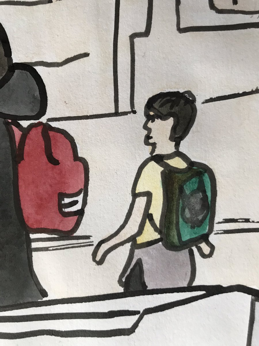 frankkiely's tweet photo. Today’s #sketch from 19/11/22 is #figures outside the #sciencemuseum #ExhibitionRoad #Albertopolis #London #SW7
#watercolour #watercolor #painting
#Acrylic #Marker #Pen on paper + #drawing
More sketches
https://t.co/omuzl9NfxA https://t.co/yYovNkHBAp