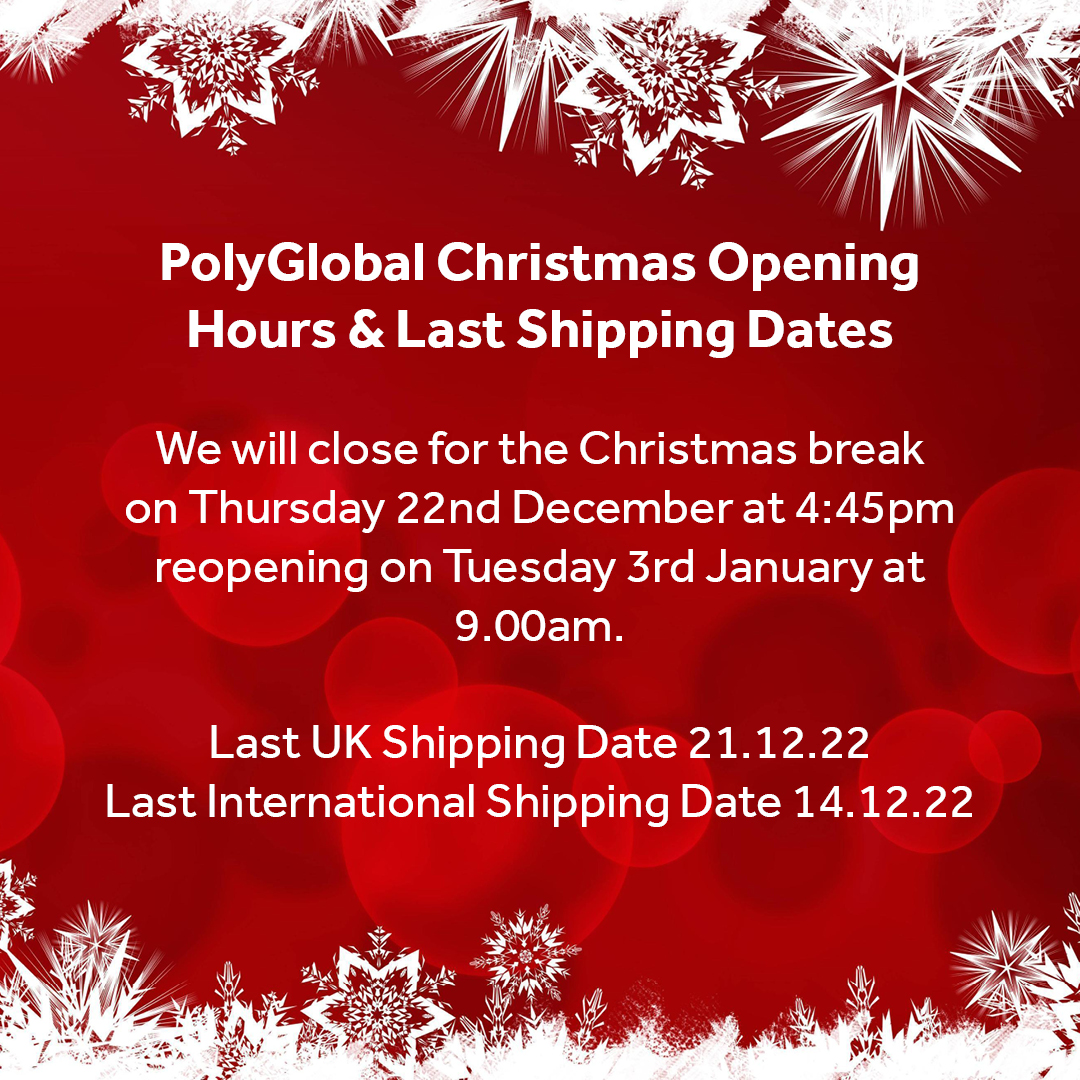PolyGlobal Christmas Hours &amp; Last Shipping Dates