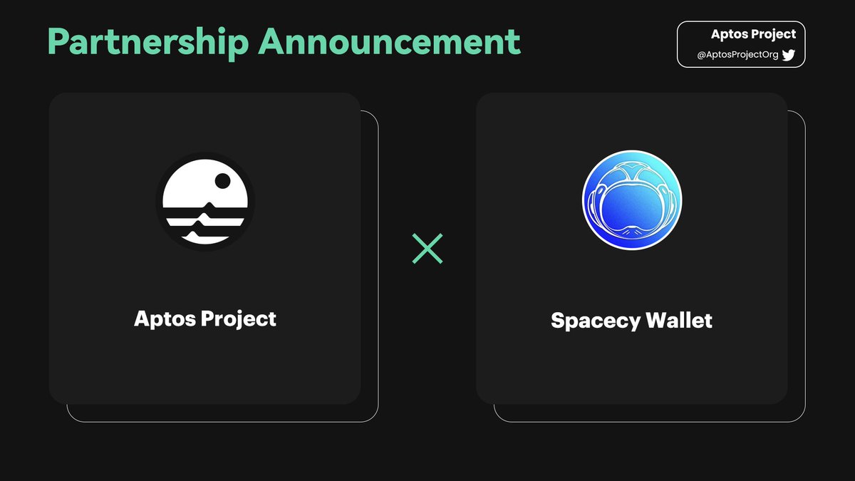 AptosProjectOrg's tweet image. 🥳We are thrilled to announce our partnership with 
@SpacecyWallet

🌟A non-custodial wallet built on @Aptos_Network

🎟 $50 spots Giveaway 🎟

Rule:
1⃣ Follow @SpacecyWallet &amp;amp; @AptosProjectOrg 
2⃣❤️+ RT
3⃣ tag 3 friends
 
Try it:
chrome.google.com/webstore/detai…
 #NFTs #LFM #DeFi #Wallet