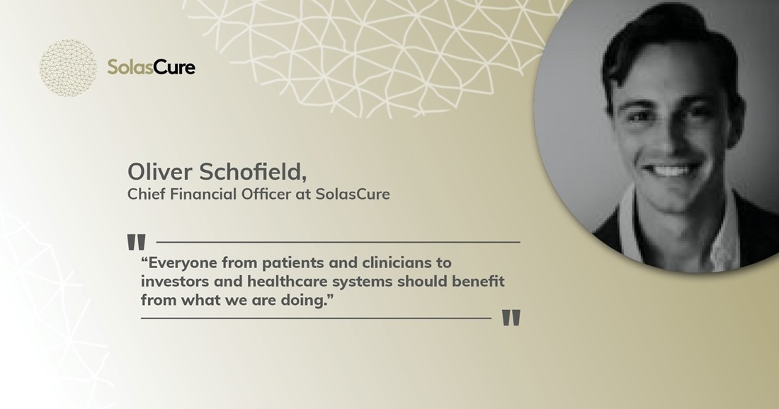 Meet Oliver Schofield, Chief Financial Officer at SolasCure. Oliver is an experienced biotech start-up CFO &amp; previously worked in management consulting at KPMG. He is also CIMA certified.
Read more about wound care problems SolasCure is looking to solve: solascure.com
