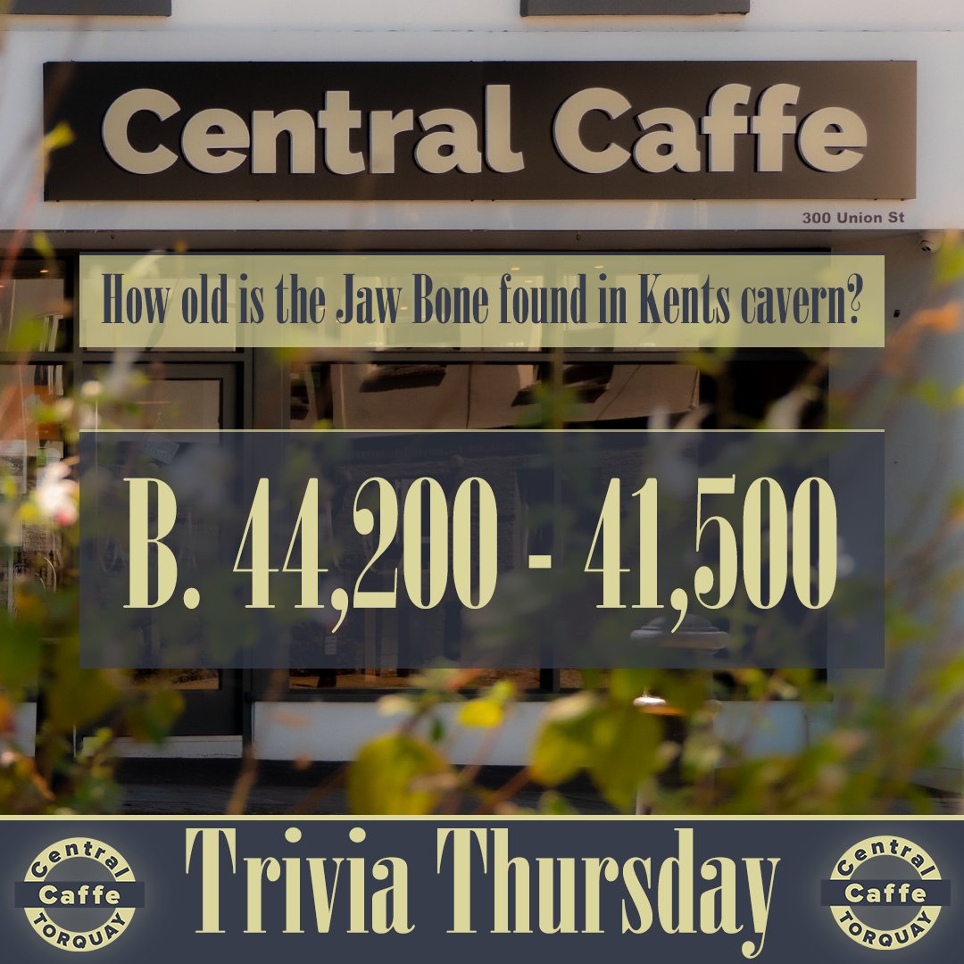 CentralCaffe's tweet image. We are continuing Trivia Thursday! 😎📖

The answer for last week was… B!

Today's Question:
What year did Torquay host the Olympic water sports during the event?
1908
2012
1972
1948 

Let us know your answers in the comments below!

See ya in a week! 😀