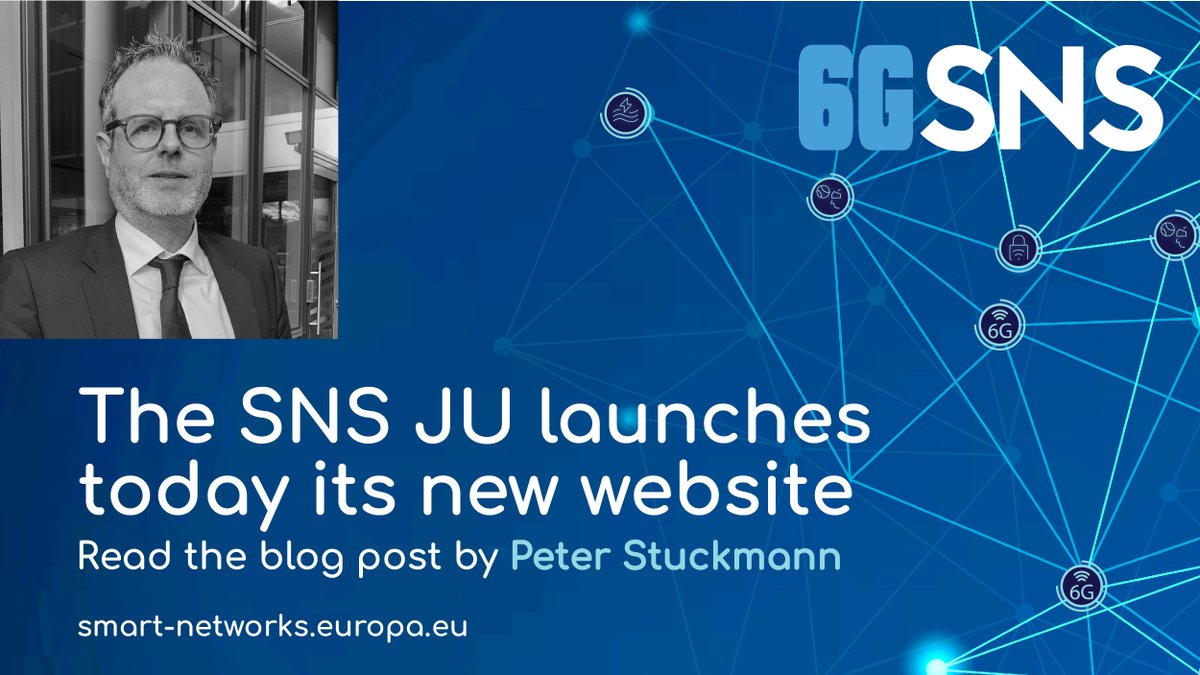 6G_SNS's tweet photo. The Smart Networks and Services Joint Undertaking drives the future networked society by fostering #6G research &amp; innovation 

Know more, read the blogpost @pstuckmann 👉https://t.co/85M4AP2KfE 

@DigitalEU @EU_Commission  @NGI4eu @EU_CloudEdgeIoT #6GSNS @NetTechEU @6G_SNS_IA i https://t.co/cUj1VItItJ