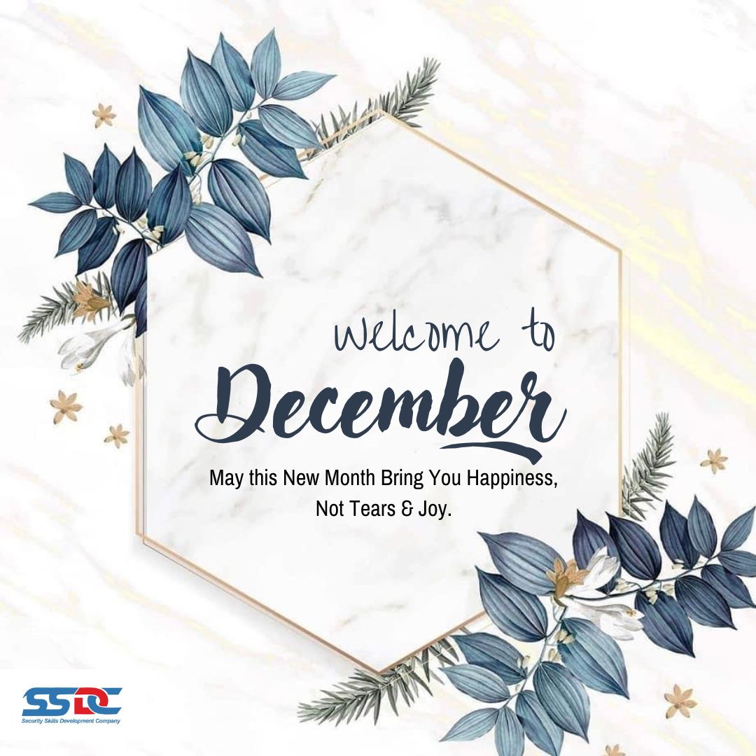 Here’s an opportunity to be better than the previous month. I wish you a more fulfilling month ahead. 

Happy New Month
@ssdcng
.
.
.
.
#ssdcng #naija #security #december #Peace #love #cctv  #protection #safety #safetyfirst #worksafe #december #nigeria #lagos  #abuja #naija #obi