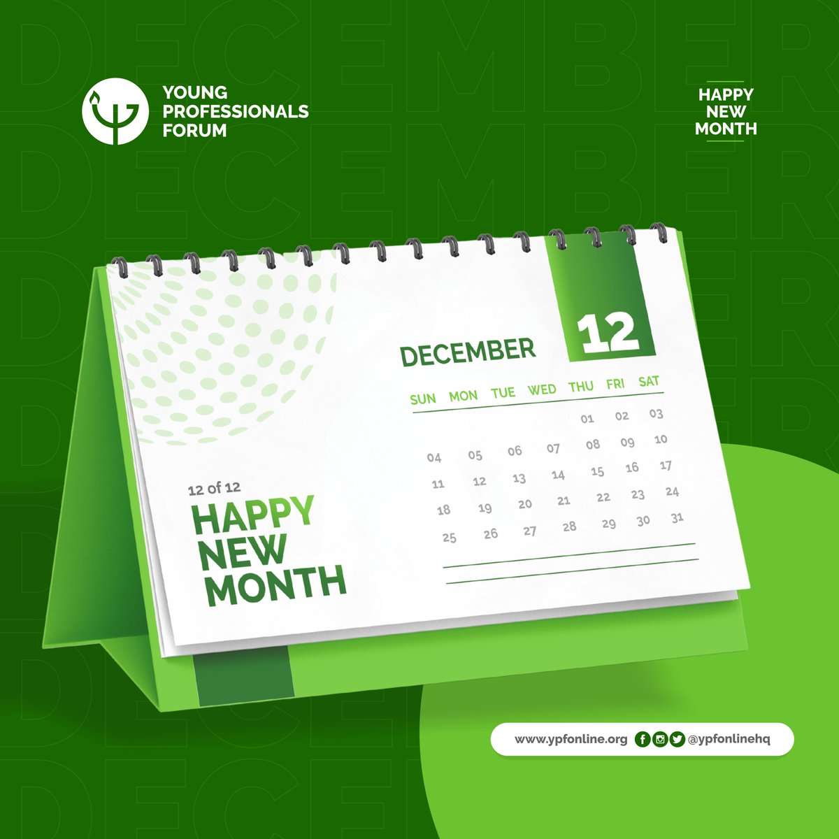 ypfonlineHQ's tweet photo. Welcome to December!

God has been faithful. He has sustained us through the year.

Welcome to a season of joy and testimonies. Your expectation shall not be cut short. 

Rejoice and celebrate God's goodness. 

Have a spectacular month! https://t.co/ERvy6IxUt7